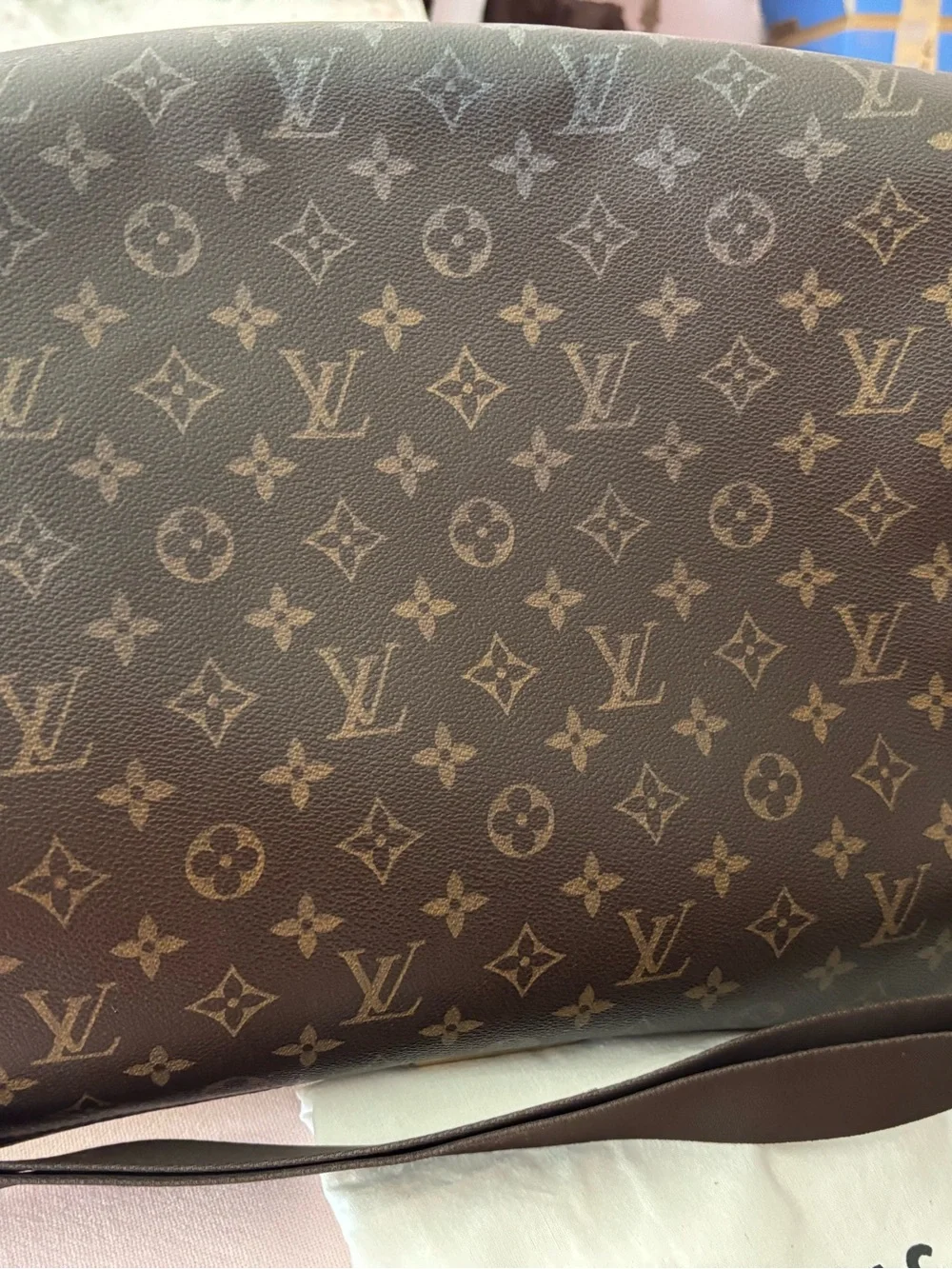 Louis Vuitton Abesses Monogram Messenger Bag in Dark Brown